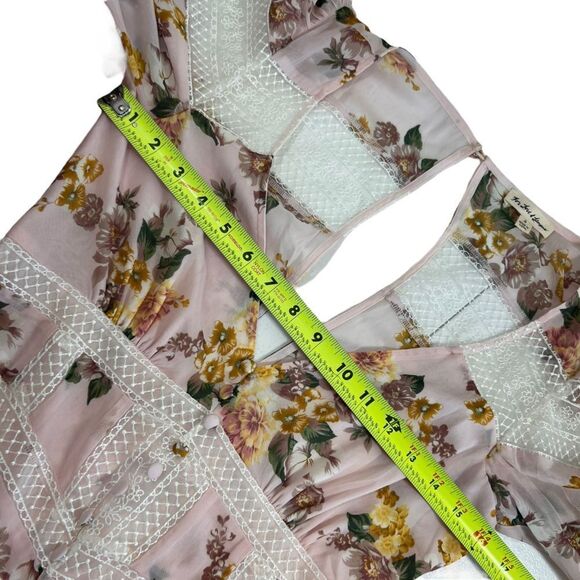 For Love & Lemons Isadora Mini Dress in Blush - Picture 9 of 16